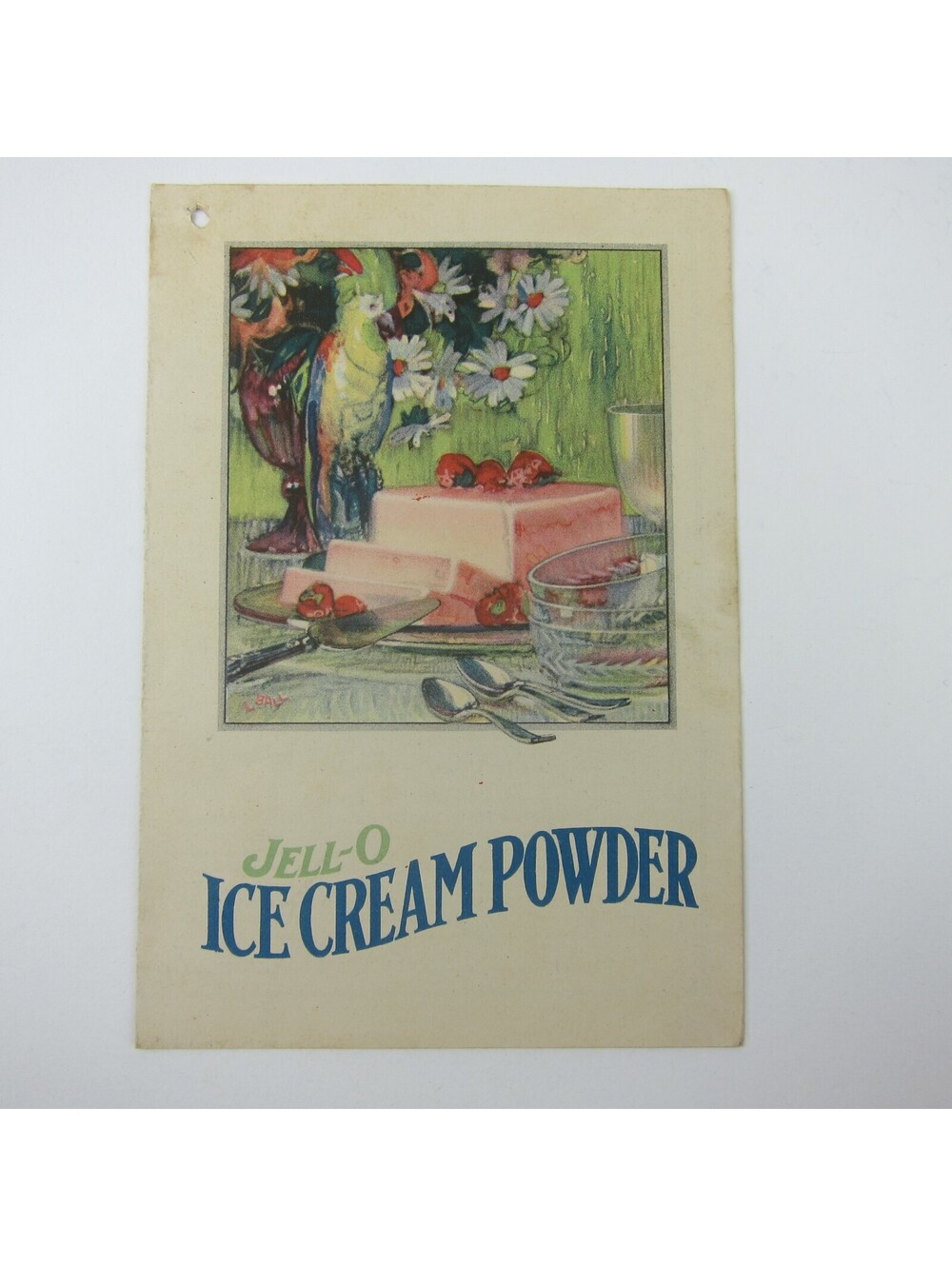 Jell-O Ice Cream Powder Recipe Booklet Genesee Pure Food Company Antique 1920s